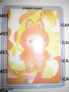 LABUBU NEUF BIG INTO ENERGY CARD CARTE HAPPINESS ORANGE ORIGINAL AUTHENTIC RARE - Picture 1 of 2