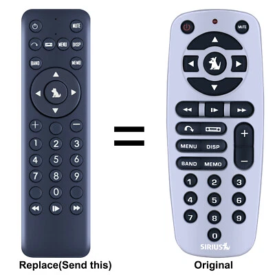 Remote Control For Sirius Satellite Radio ST2 Starmate Replay Satellite Receiver - Image 1 of 4