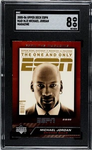 Michael Jordan 2005-06 Upper Deck ESPN The Magazine Card #MJ2 SGC mint 8 HOF - Picture 1 of 2