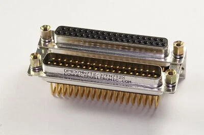DPB37MN7T2/37FN7T2X Positronic D-Sub Dual Port Connector 1M 1F 2x 37 Pos 2 Row - Image 1 of 4