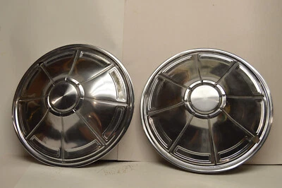 1972-1976 Plymouth Duster-Valiant-Scamp 14" Hubcaps (2) OEM  Wheel Cover Mopar- - Image 1 of 4