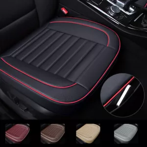 Universal Car Front Seat Cover Leather Bottom Cushion Protector Anti-slip Padded - Foto 1 di 17
