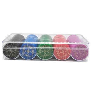 100Pcs Board Game Chip Casino Game Recreations Money Casino Chip - Picture 1 of 8