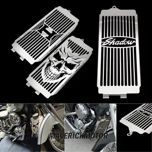 Radiator Cover Guard Grille For HONDA Shadow VT750 ACE 97-03 VT 750 Spirit 01-08 - Picture 1 of 27