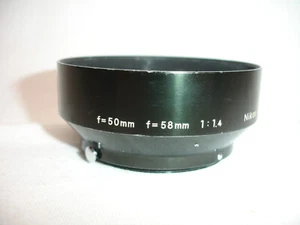 GENUINE NIKON 50mm 58mm F 1.4 METAL LENS HOOD, SNAP-ON MOUNT, 52mm #005 AS IS - Picture 1 of 7