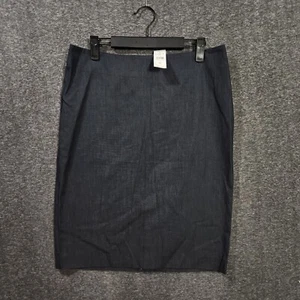 NWT Loft Ann Taylor Pencil Skirt Dark Grey Size 8 31x22 - Picture 1 of 12