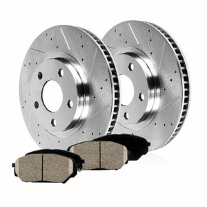 Rotores de freno delanteros + pastillas de freno para Toyota Camry Avalon ES350 ES300h 2008-2017 - Imagen 1 de 5