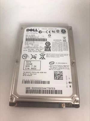 0U007F  DELL 160GB SATA Drive - 2.5" MHZ2160BK - Image 1 of 4