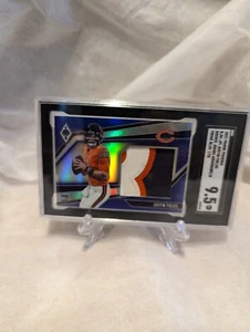 2021 Panini Phoenix Justin Fields RC 3 Color Jumbo Memorabilia Patch /25 SGC 9.5 - Picture 1 of 4
