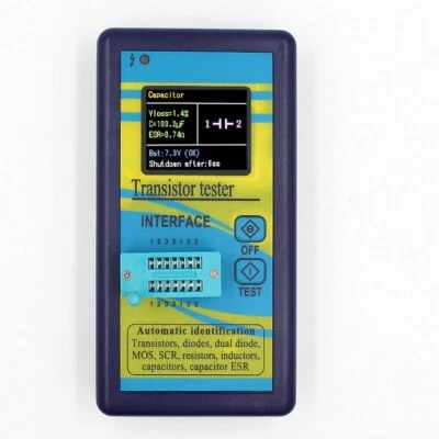 M328 Digital Component Transistor Tester Diode Triod Capacitance ESR LCR Meter - Image 1 of 4