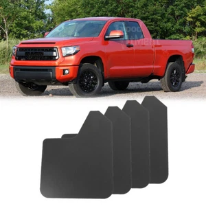 4PCS Mud Flaps Mudguards Front Rear Fender Splash Guard Black For Toyota Tundra - Foto 1 di 15