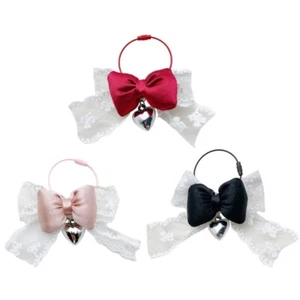 Romance Lace Bowknot Silver Heart Keyring for Female Fashion Enthusiasts - Zdjęcie 1 z 11