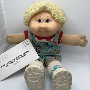 Kohlaufnäher Kind Junge gelb/zitronenblaue Augen HM15 MIT Geburtsurkunde - Bild 1 von 10
