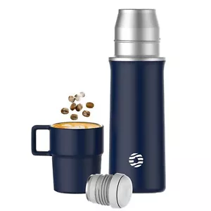 Insulated Water Bottle With Cup 29 Oz Stainless Steel Water Bottle Coffee Insula - Picture 1 of 8