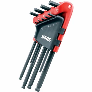 kit 9 brugole lunghe a testa sferica USAG chiave maschio esagonale - 280 LTS/S9 - Imagen 1 de 3