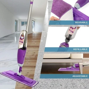 Spray Mop Microfibre Floor Cleaning Mop 700ml Capacity All Types OF Hard Floor - Picture 1 of 5