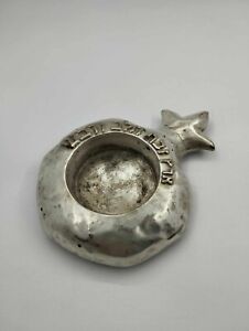 Vintage silver plated DANON metal pomegranate honey holder tea holder home decor