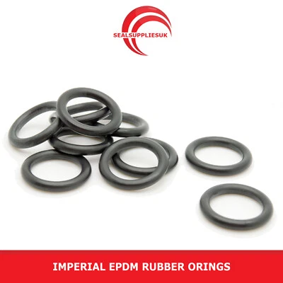 SEALSUPPLIESUK Imperial EPDM Gummi O-Ring Dichtungen 2,62 mm Querschnitt BS151-BS178 - UK LIEFERANT