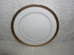 Sango Georgetown 7 5/8" Salad Plate Dessert Plates Dishes EX White Gold - Picture 1 of 3