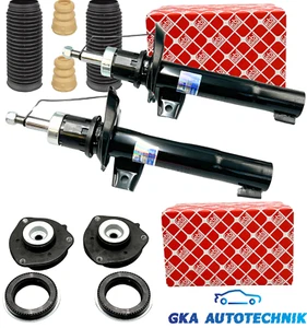 2x Stoßdämpfer + FEBI Domlager + Protection-kit Vorne FÜR VW GOLF 5 6 SEAT VW - Bild 1 von 9