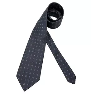 BROOKS BROTHERS Gray/Blue Geometric Silk DESIGNER Tie USA - Picture 1 of 4