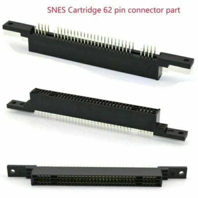 Super Replacement SNES Cartridge 62 Pin Connector Part Slot Cartridge Quickly - Image 1 of 4