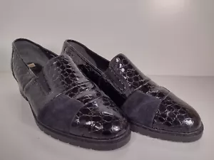 Rieker Antistress Negro Simulado Cuero de Cocodrilo Reino Unido Talla 5 EE. UU. Talla 7 - Imagen 1 de 9