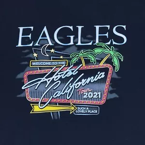 Eagles Hotel California 2021 Tour Alstyle Black T Shirt Size 2XL XXL 🎵🔥 - Picture 1 of 5