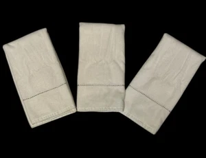 Glitz+Glimmer Hand Towels Silver Rhinestone Plush Set Of 3 Holiday Collection - Picture 1 of 8