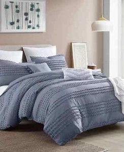 Juego de edredón Swift Home Magnificent Marilla Dot 5 piezas - King/Cal King - azul denim - Imagen 1 de 7