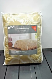  Essential Home Comforter 63" x 92" Twin - Taupe - Picture 1 of 3