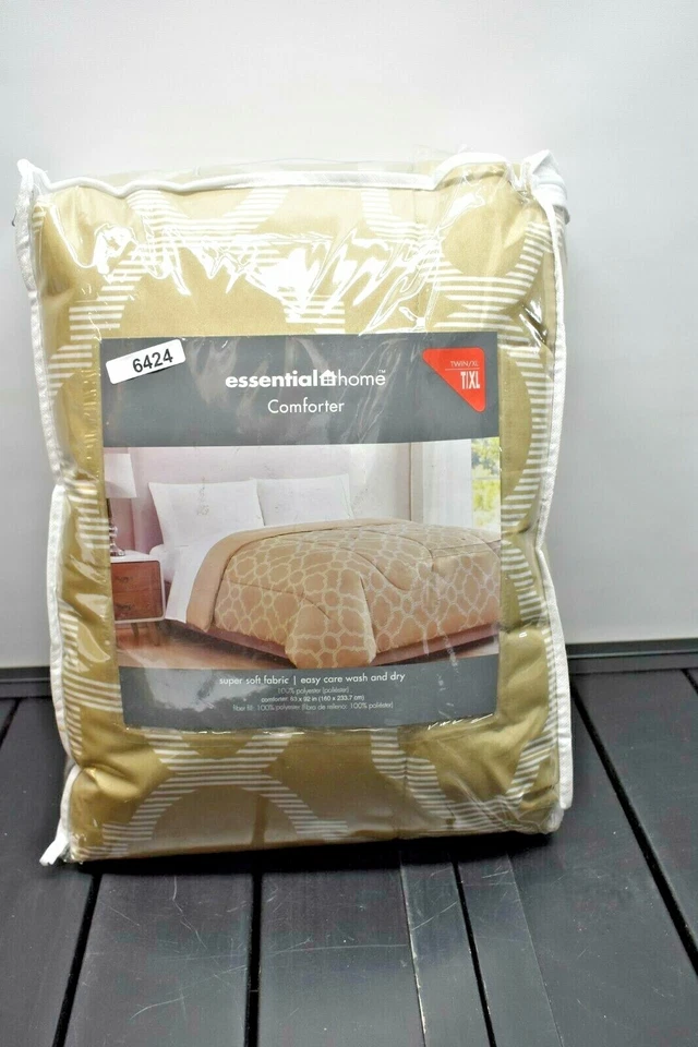  Edredón Essential Home 63" x 92" Twin - Taupe Foto 1 de 3