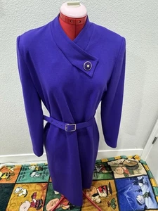 VTG Henry Lee dress purple belted 1960s back zipper Old Money - Picture 1 of 9