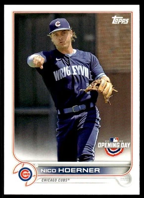 2022 Topps Opening Day #147 Nico Hoerner    Chicago Cubs - Image 1 of 2