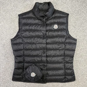Women’s Moncler Liane Gilet Black Size 4 UK12 100% Authentic - Bild 1 von 16