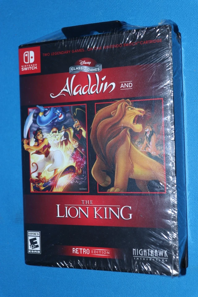 Nintendo Switch Disney Classic Games Aladdin Lion King Retro Edition Clamshell