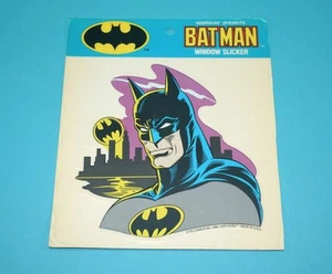 BATMAN WINDOW SLICKER CLING STICKER MOC MOSC 1989 APPLAUSE - Bild 1 von 3