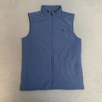 Chaleco Travis Mathew Para Hombre Talla Mediana Azul Cremallera Completa Foto 1 de 4