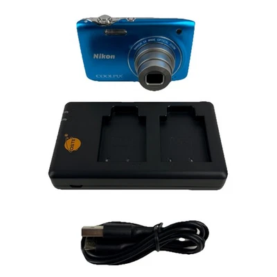 Nikon Coolpix S3100 14.0MP Compact Digital Camera Blue Travel with Charger - Image 1 of 4