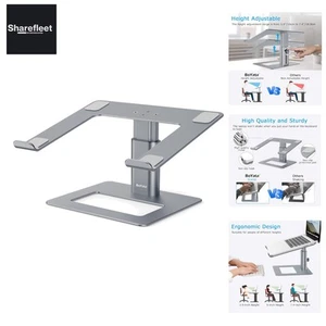 Laptopständer, Höhenverstellbarer Laptop Riser, Belüfteter Aluminium Notebook... - Bild 1 von 9