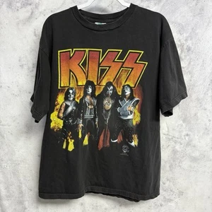 Vintage 90s Kiss Band T Shirt Herren XL Schwarz 96 97 Alive Worldwide  - Bild 1 von 17