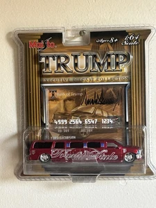Donald Trump Maisto Executive Diecast Collection Ford Excursion 1/64 Scale Red - Picture 1 of 6