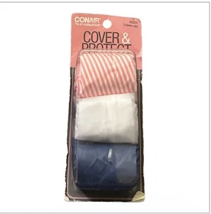 Conair 55327z Shower Caps 1 package of 3 Count assorted colors and prints - Picture 1 of 2