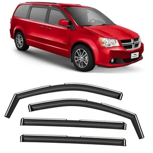 Protectores de lluvia extra duraderos en canal para Dodge Grand para Grand Caravan 08-20 - Imagen 1 de 7
