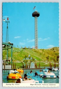 Cartolina Sky Tower El Bumpo Aquile Volo Montagna Magica Valencia California '75 - Foto 1 di 2