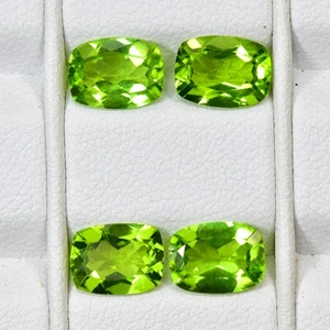 5.13Ct (4Pcs) Eye Clean Quality Unheated Pakistan Peridot Loose Gemstone - Foto 1 di 1