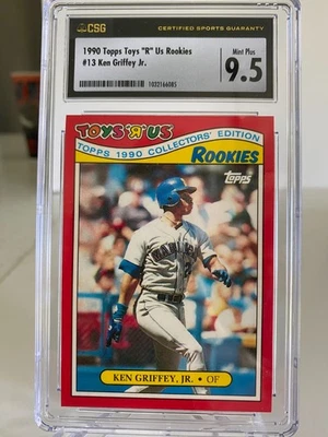 1990 Topps 'Toys 'R' Us' Новички Кен Гриффи No13 2-й Год Оценка CSG 9.5 GEM! - Изображение 1 из 2
