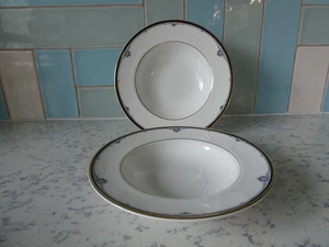 Royal Doulton Princeton Rimmed Bowl x 2 VGC 8" Diameter Soup Dessert Many avail - Picture 1 of 7