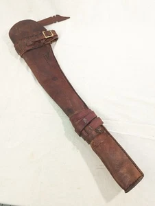 Vintage handgefertigte Leder Gewehrscheide Langwaffenetui braun 29" - Bild 1 von 9
