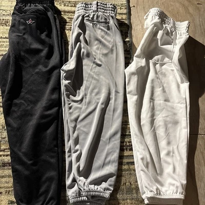 Pantalones de béisbol Adidas A4 Alleson negros grises blancos niños jóvenes talla grande Foto 1 de 4